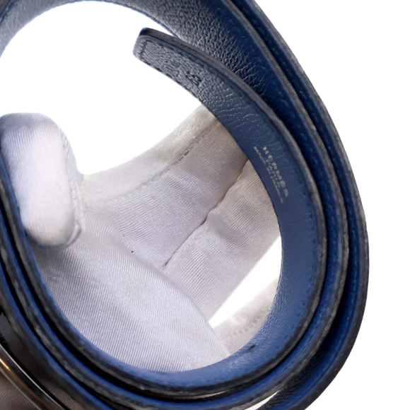 Pre-Loved Hermes Espom and Swift Constance H Reversible Belt